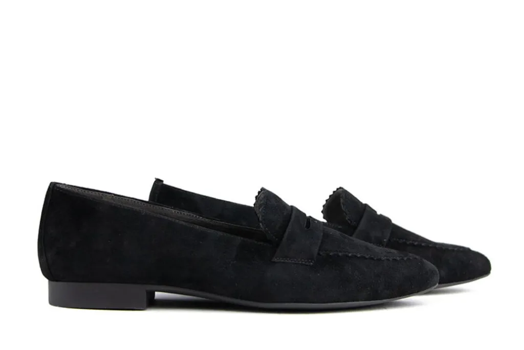 Sneakers^Paul Green Loafer Black Samtziege