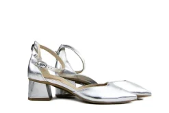 Pumps^Paul Green Pump met Band Nappa Metallic Alu