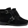 Enkellaarzen^Pertini Enkellaars Black Faraon Studs