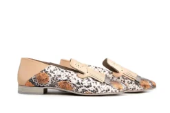 Instappers | Loafers / Instappers^Pertini Loafer Shimmer Roze Oranje Snake