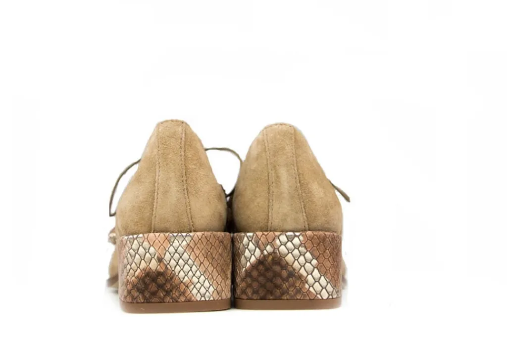 Veterschoenen^Pertini Veter Naturel Snake Combi