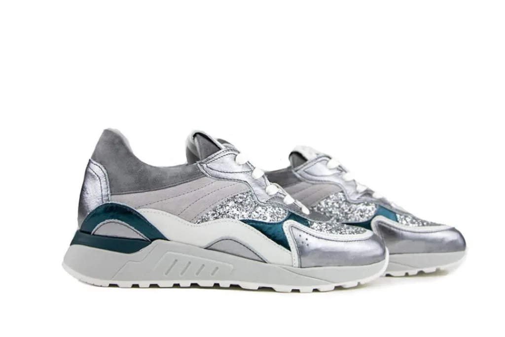Sneakers^Piedi Nudi Sneaker Nova 11.17 Silver Lux