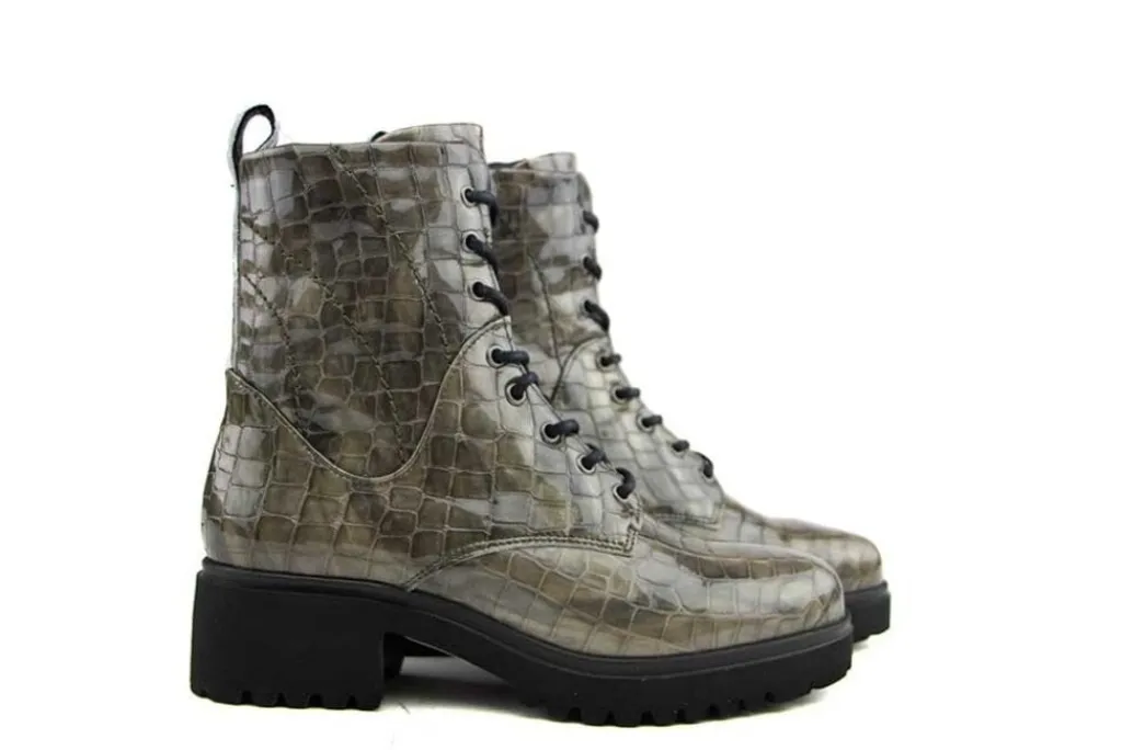 Veterboots En Bikerboots^Piedi Nudi Veterboot Fara 01.05 Taupe Lux