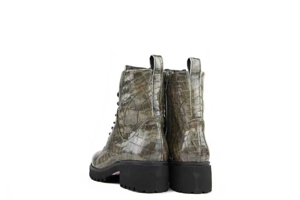 Veterboots En Bikerboots^Piedi Nudi Veterboot Fara 01.05 Taupe Lux