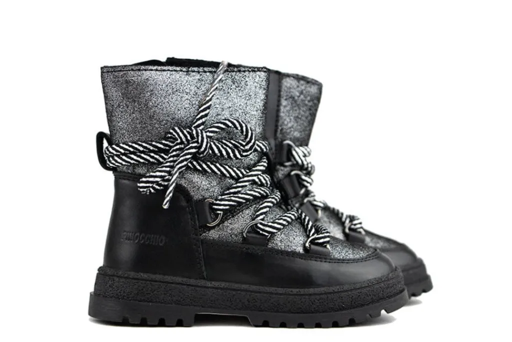 Laarzen^Pinocchio Boot Dark Silver