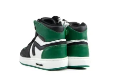 Sneakers^Pinocchio Hoge Sneaker Groen Zwart