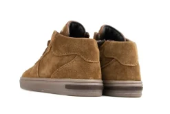 Sneakers^Pinocchio Hoge Sneaker Mid Brown Suede Combi