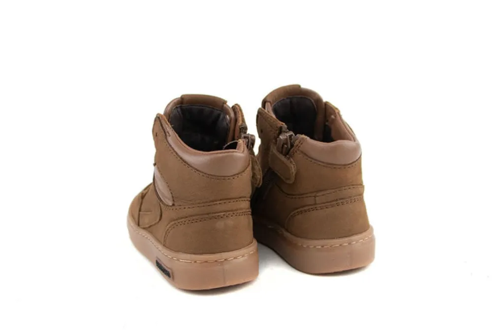 Sneakers^Pinocchio Hoge Sneaker Middenbruin Nubuck