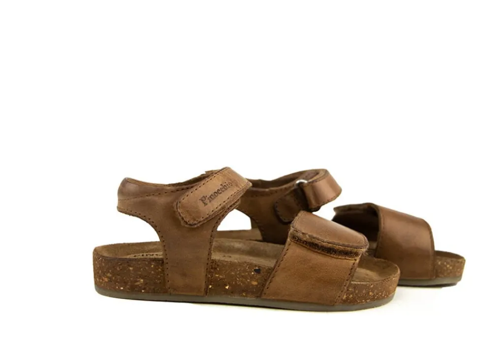 Sandalen | Sandalen En Slippers^Pinocchio Sandaal Middenbruin Leer