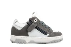Sneakers^Pinocchio Sneaker Grijs Wit Combi