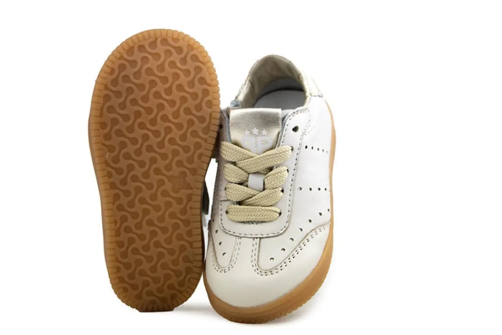 Sneakers^Pinocchio Sneaker Ivoor Goud Combi