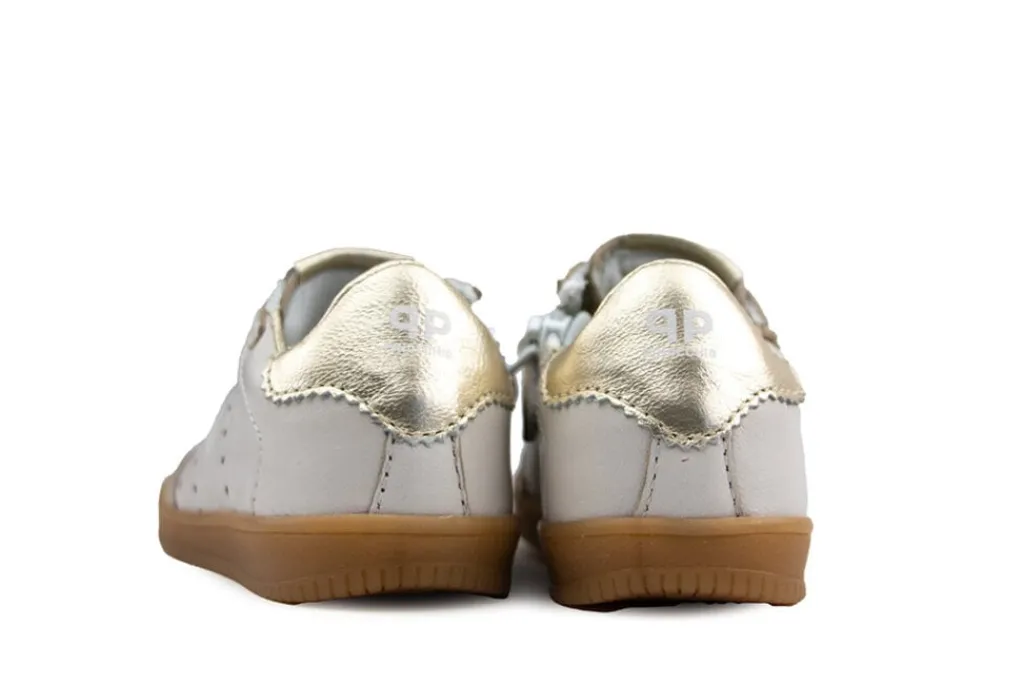 Sneakers^Pinocchio Sneaker Ivoor Goud Combi