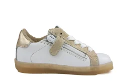 Sneakers^Pinocchio Sneaker Wit Beige Combi