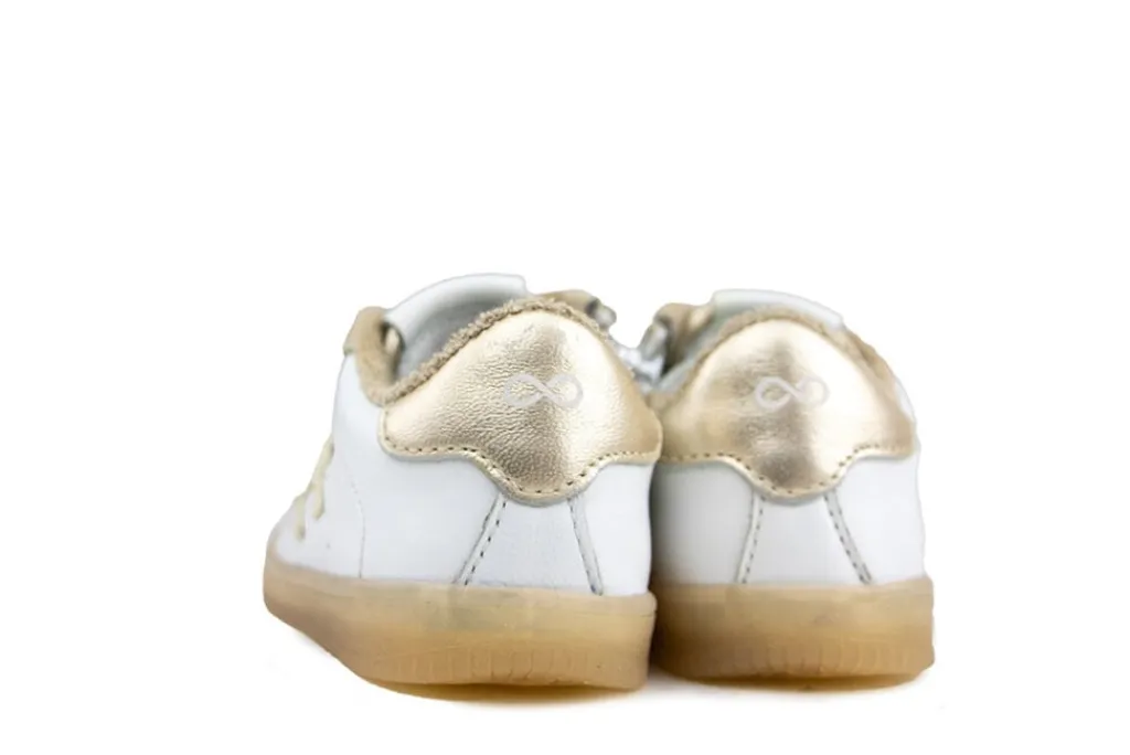 Sneakers^Pinocchio Sneaker Wit Beige Combi