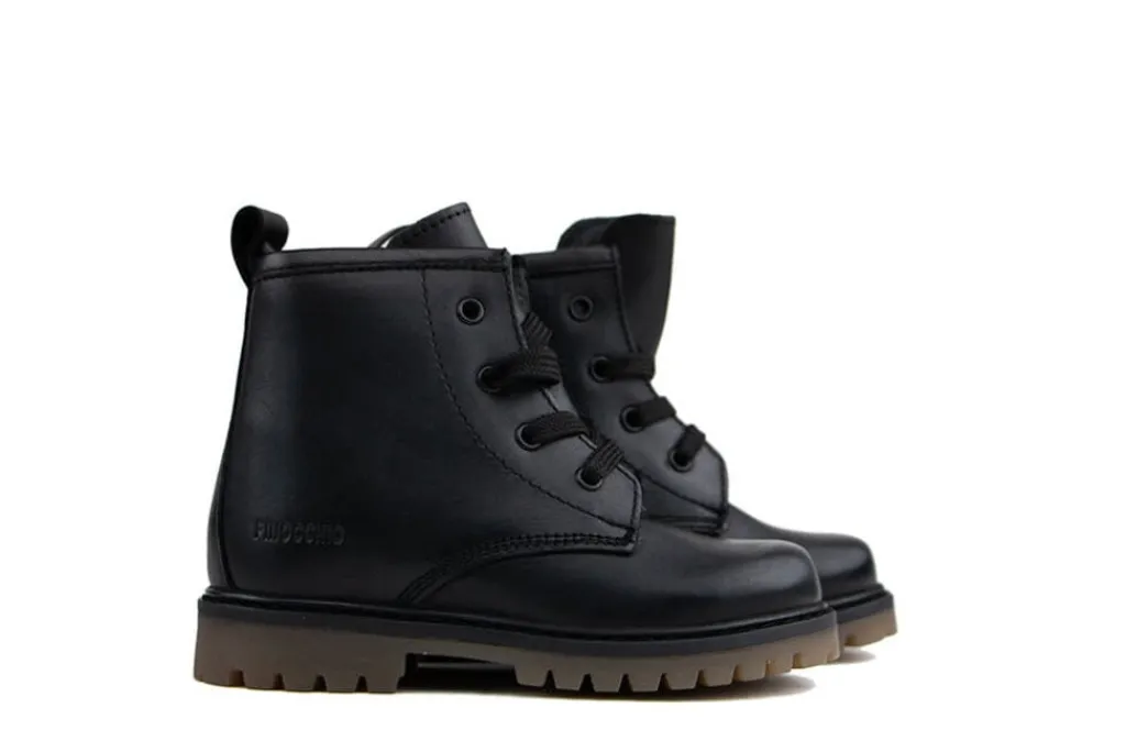 Veterboots En Bikerboots^Pinocchio Veterboot Black Combi