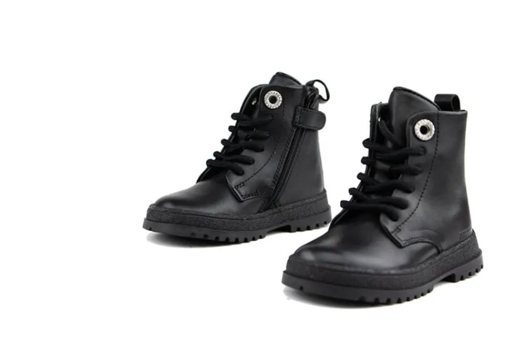Veterboots En Bikerboots^Pinocchio Veterboot Black Combi