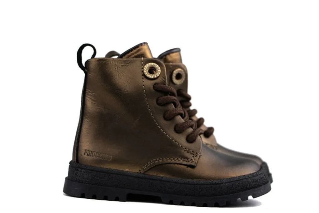 Veterboots En Bikerboots^Pinocchio Veterboot Bronze Combi