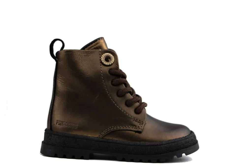 Veterboots En Bikerboots^Pinocchio Veterboot Bronze Combi