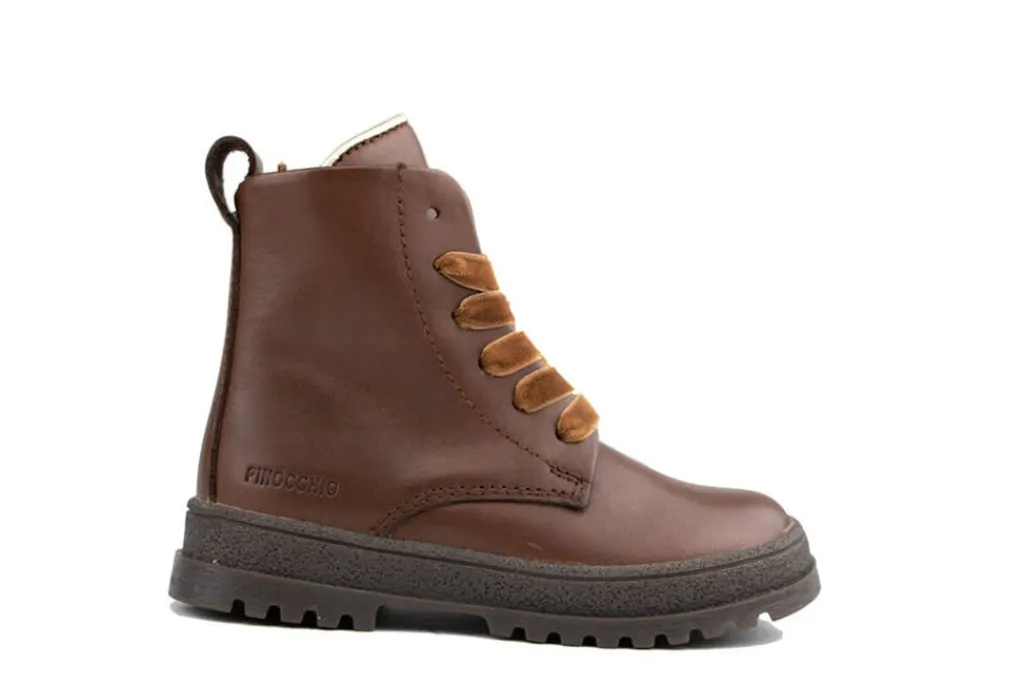 Veterboots En Bikerboots^Pinocchio Veterboot Mid Brown Combi