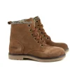 Veterboots En Bikerboots^Pinocchio Veterboot Middenbruin Suede