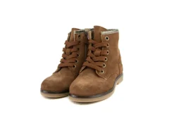 Veterboots En Bikerboots^Pinocchio Veterboot Middenbruin Suede