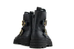 Veterboots En Bikerboots^Red-Rag Red Rag Bikerboot Black Nappa