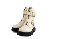 Veterboots En Bikerboots^Red-Rag Red Rag Bikerboot Gespen Beige Nappa