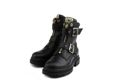 Veterboots En Bikerboots^Red-Rag Red Rag Bikerboot Gespen Black Nappa