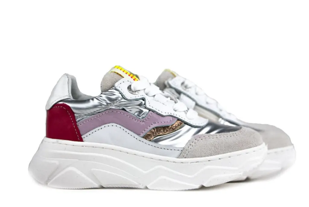 Sneakers^Red-Rag Red Rag Sneaker Silver Combi
