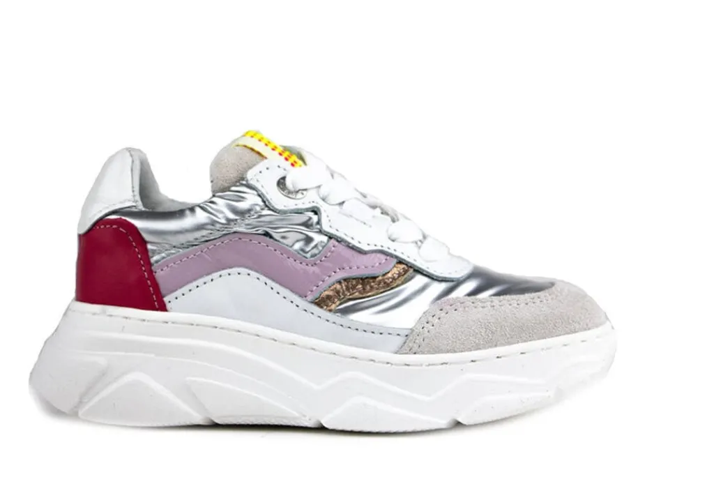 Sneakers^Red-Rag Red Rag Sneaker Silver Combi