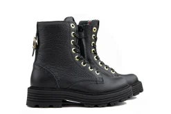 Veterboots En Bikerboots^Red-Rag Red Rag Veterboot Black Nappa