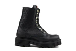 Veterboots En Bikerboots^Red-Rag Red Rag Veterboot Black Nappa