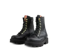 Veterboots En Bikerboots^Red-Rag Red Rag Veterboot Black Nappa