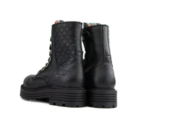 Veterboots En Bikerboots^Red-Rag Red Rag Veterboot Black Nappa