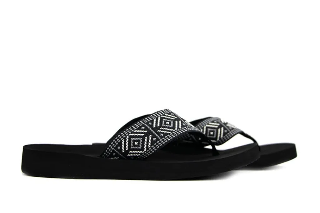 Slippers | Sandalen En Slippers^Reef Spring Woven Black White