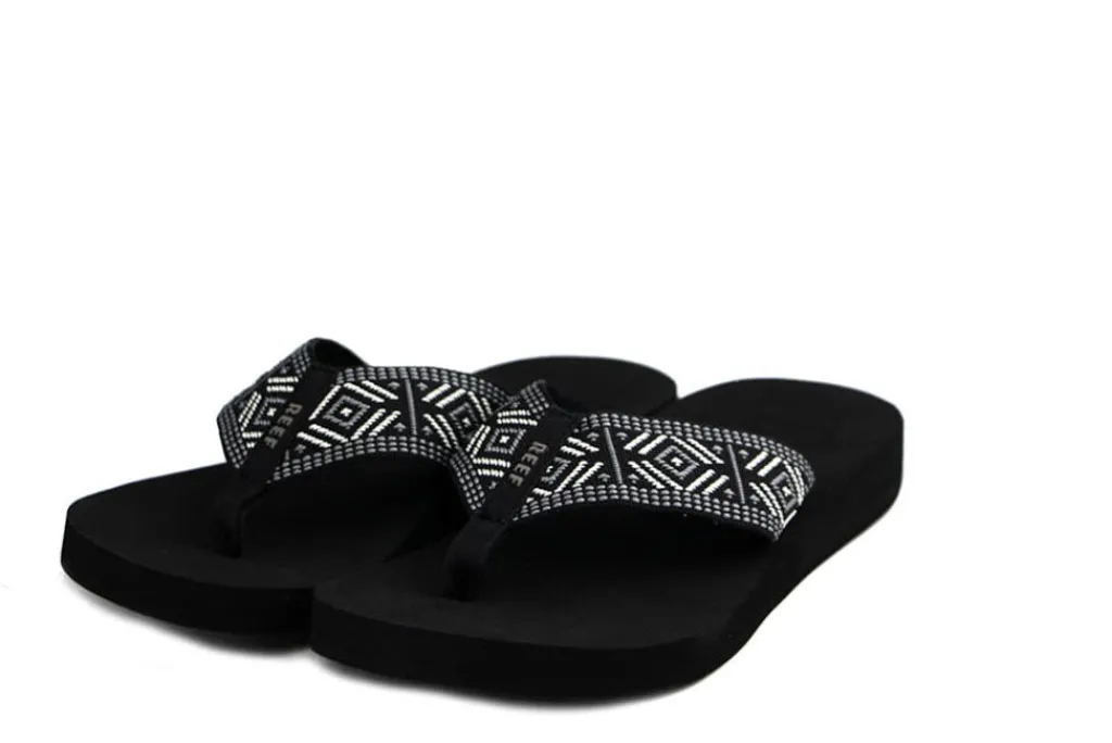 Slippers | Sandalen En Slippers^Reef Spring Woven Black White