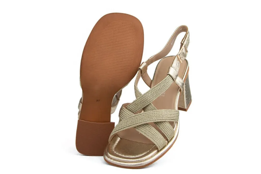 Sandalen | Sandalen En Slippers^Regarde le Ciel Sandaal Perla String Antares Gold