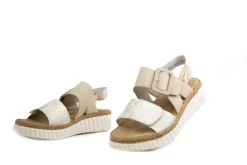 Sandalen | Sandalen En Slippers^Rieker Sandaal Beige Gold Perle