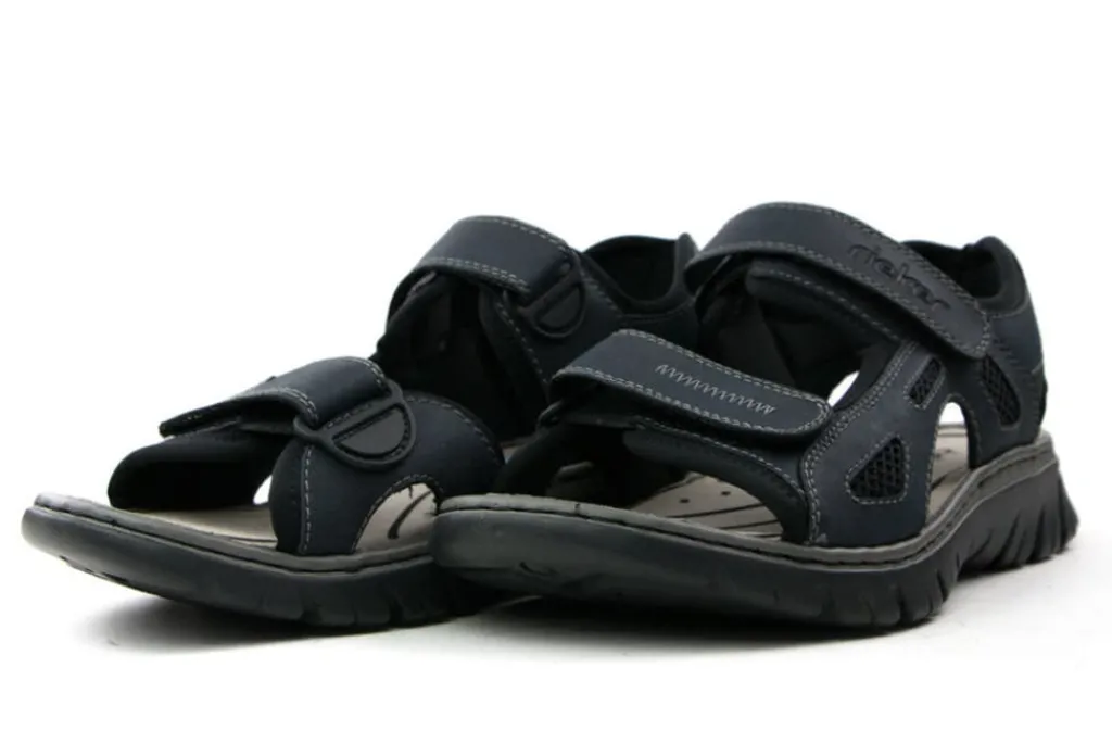 Sandalen | Sandalen En Slippers^Rieker Sandalen Balti Donkerblauw