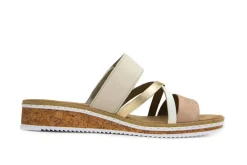 Slippers | Sandalen En Slippers^Rieker Slipper Altrosa Lightgold Multi