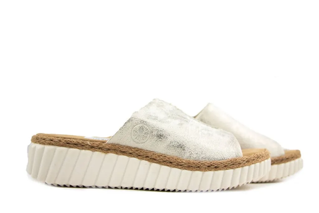 Slippers | Sandalen En Slippers^Rieker Slipper Beige Gold