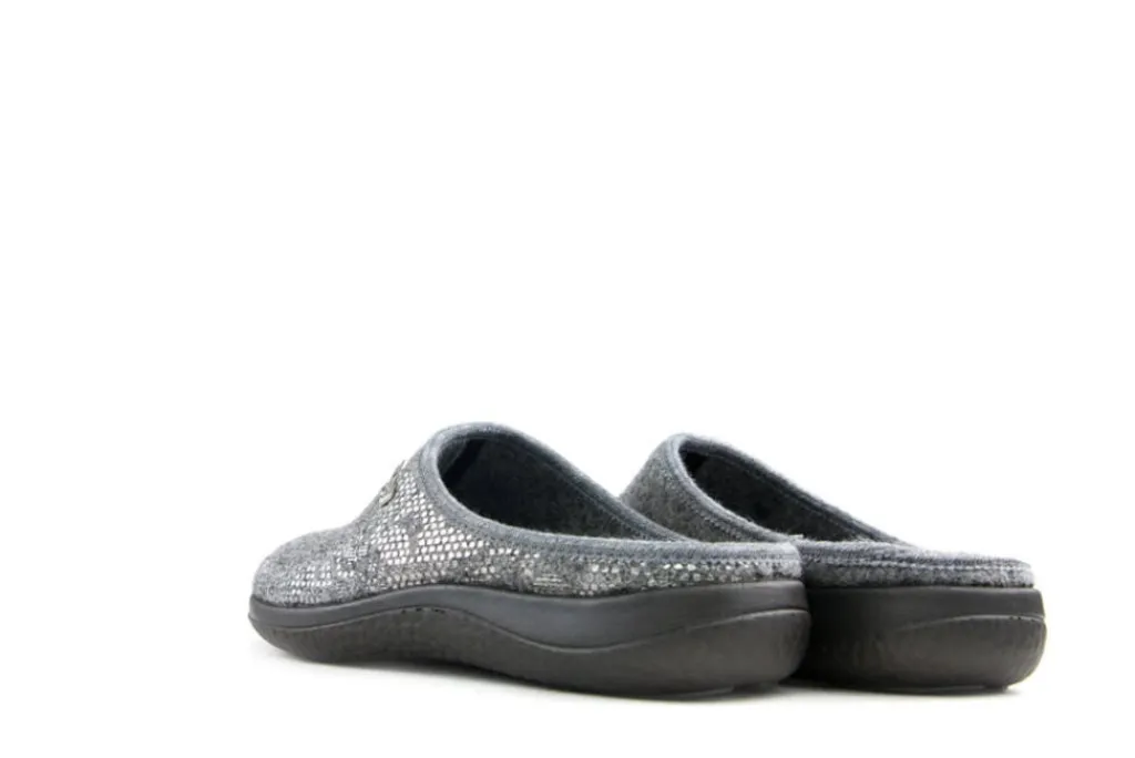 Pantoffels^Rohde Rodhe Muil Grijs Shine