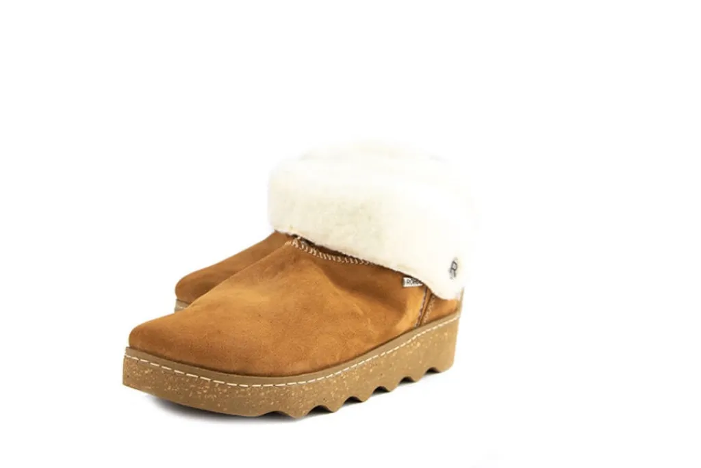 Pantoffels^Rohde Hoge Pantoffel Cuoio Velour