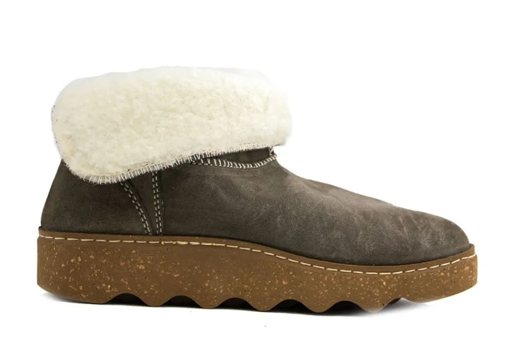 Pantoffels^Rohde Hoge Pantoffel Earth Suede