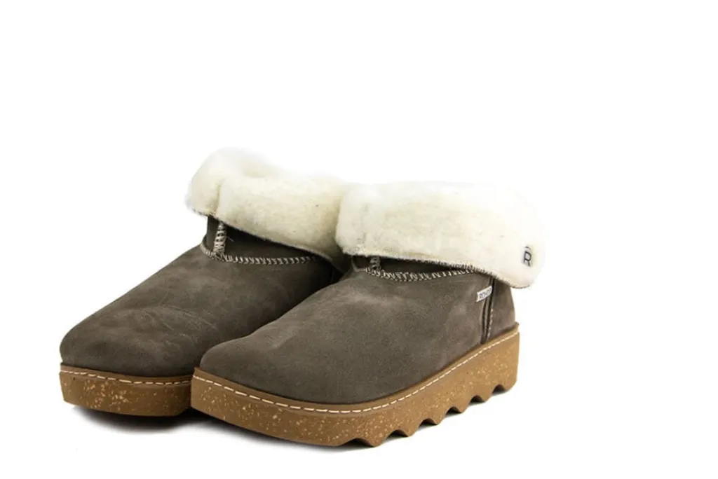 Pantoffels^Rohde Hoge Pantoffel Earth Suede