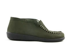 Pantoffels^Rohde Hoge Pantoffel Olijfgroen