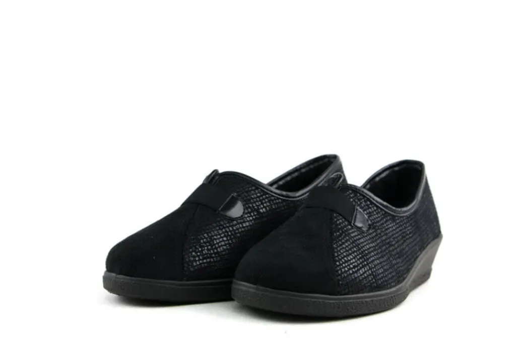Pantoffels^Rohde Instapper Black Print