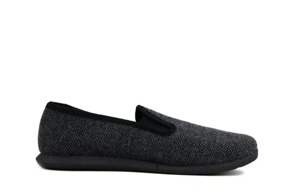 Pantoffels^Rohde Instapper Loden Anthracite