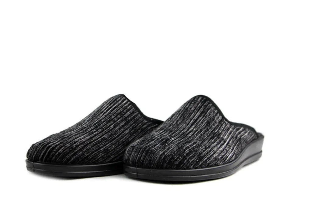 Pantoffels^Rohde Muil Grijs Rib