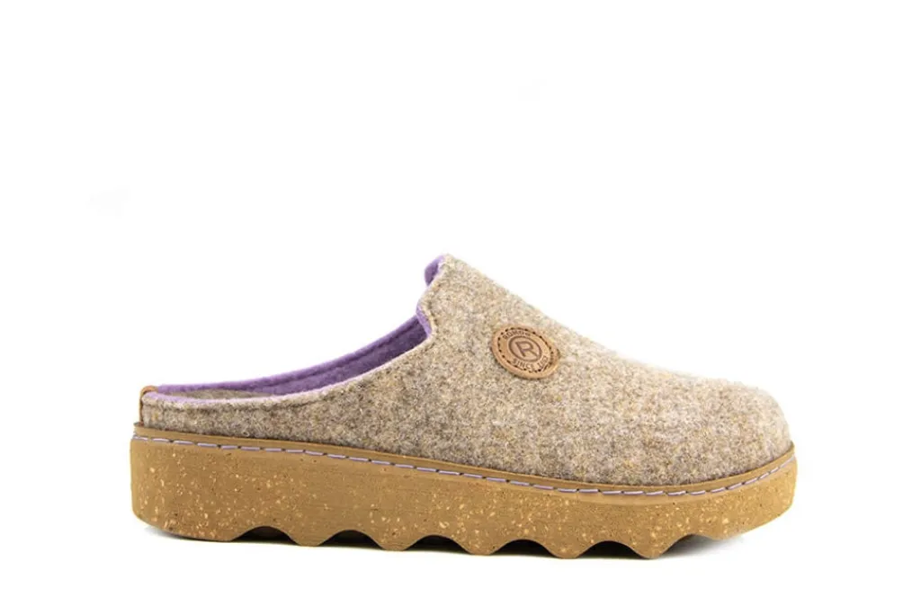 Pantoffels^Rohde Muil Linen Softfilz